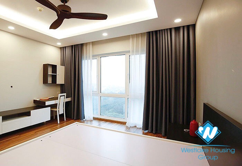 High floor fully furnished three bedroom apartment for rent in ciputra